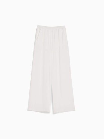 Wide-leg crepe trousers