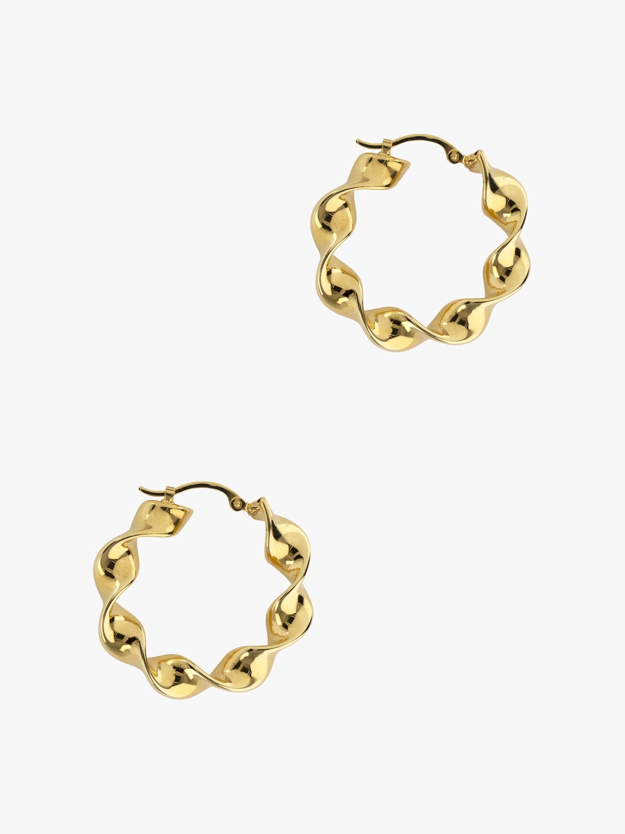 Twisted Hoop Earrings