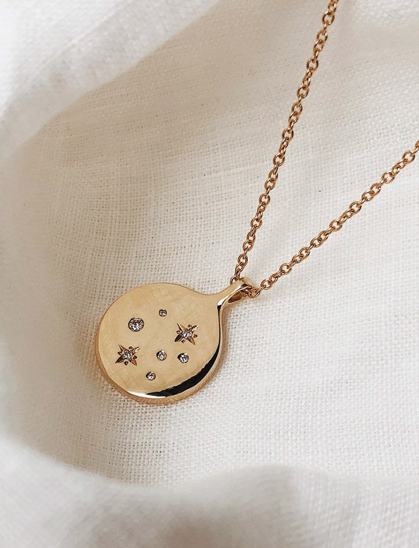 Diamond Detail In Gold Vermeil