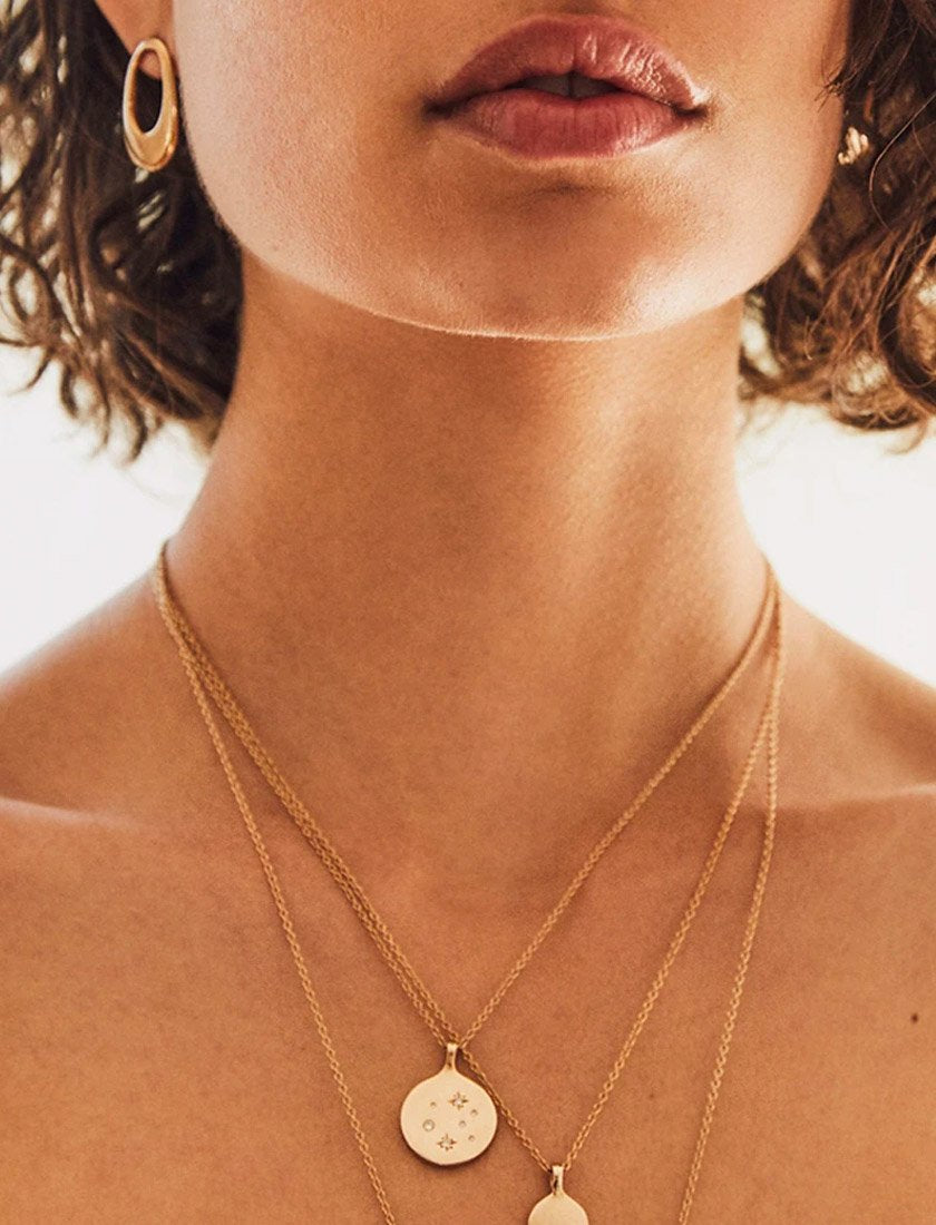 Diamond Detail In Gold Vermeil