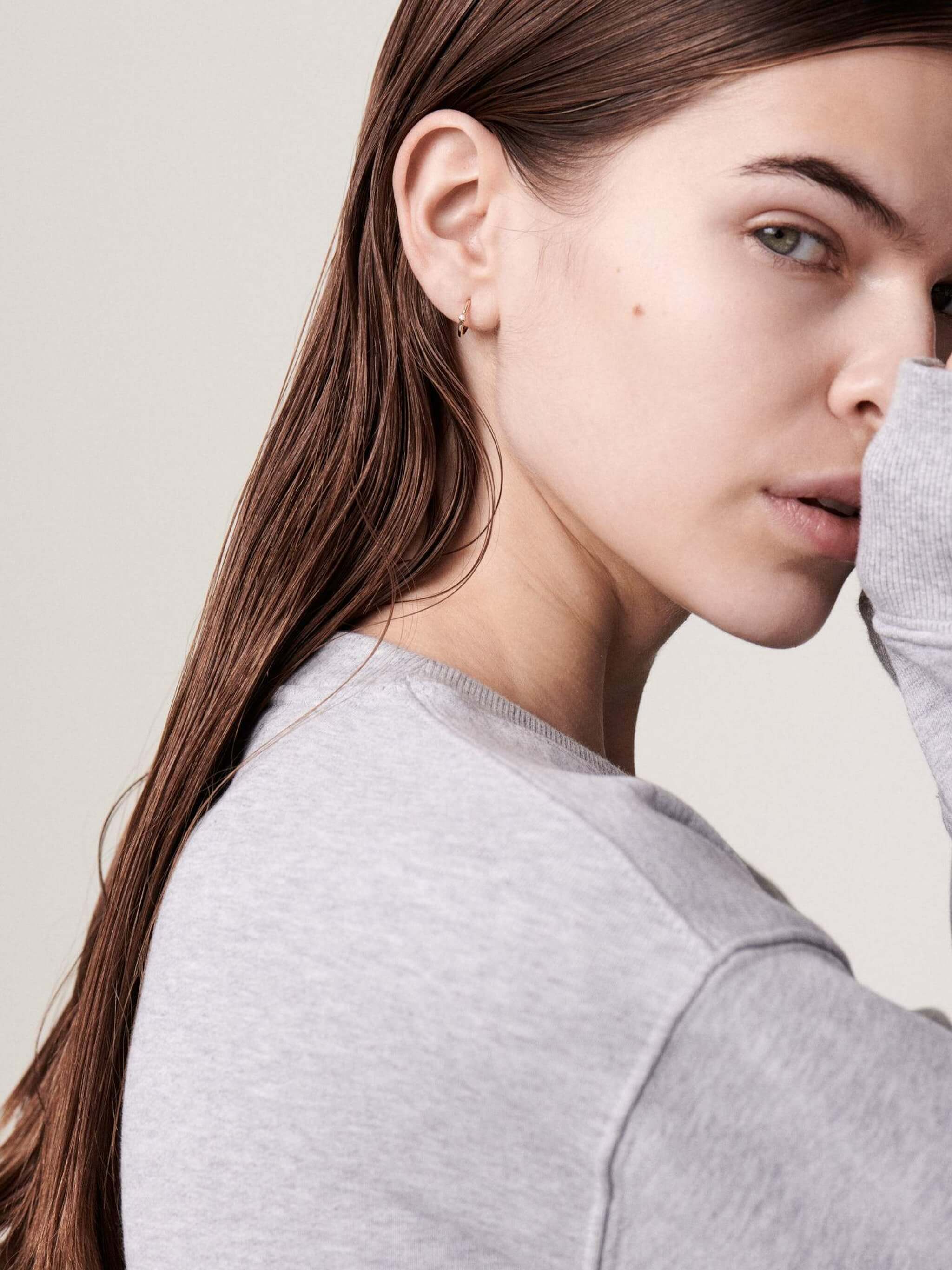 Diamond Hoop Earrings