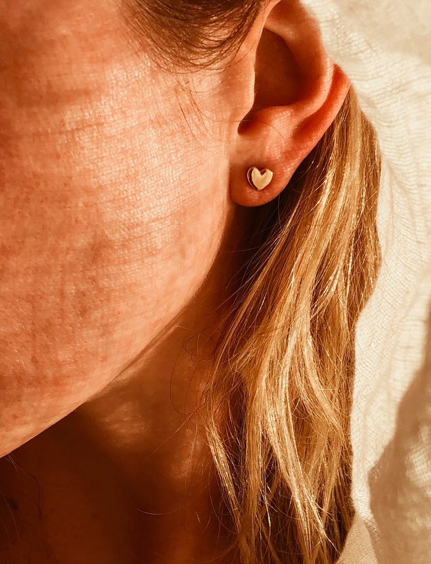 Harly Tiny Heart Stud Earrings