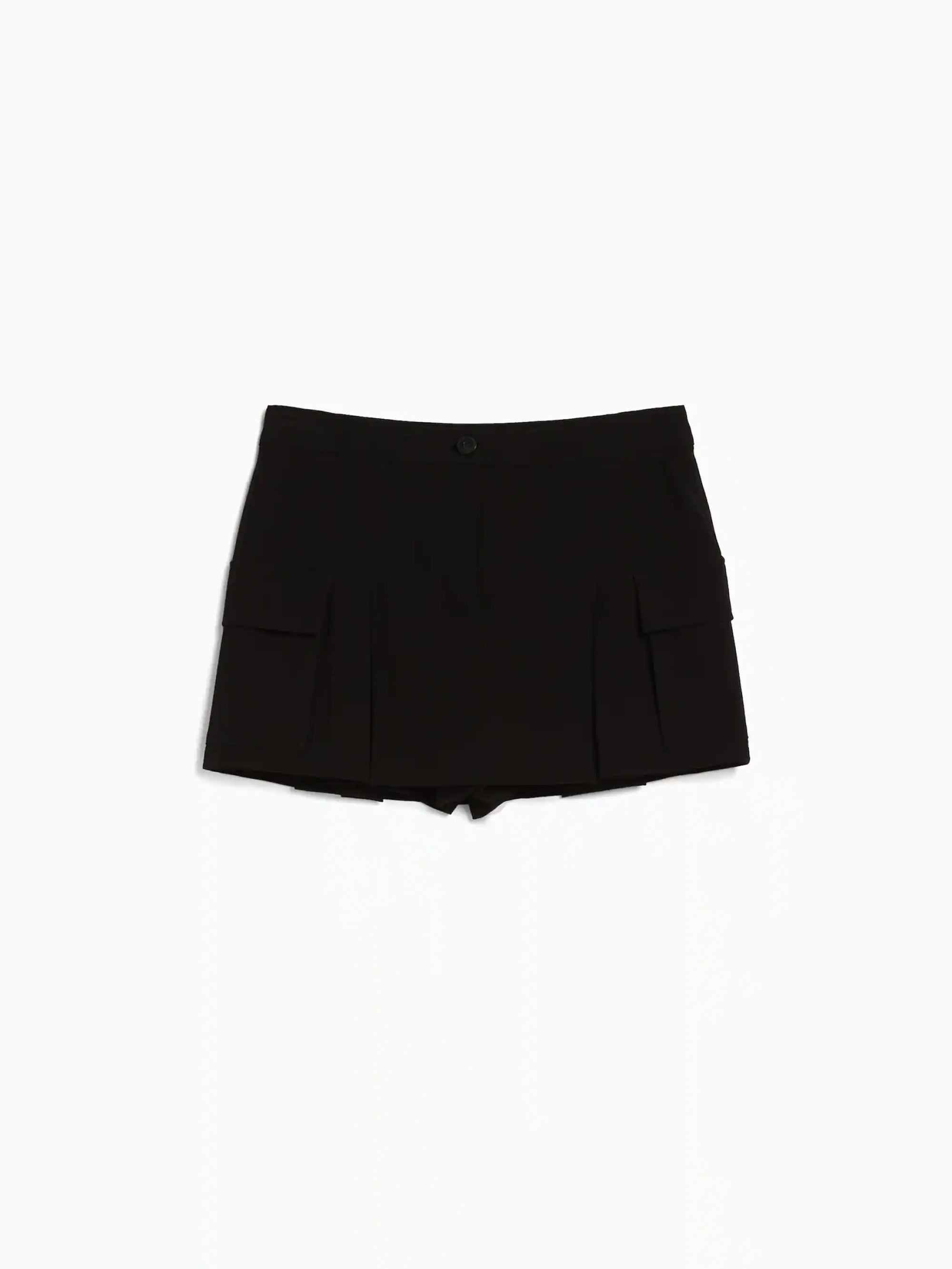 Tailored cargo mini skirt with pockets