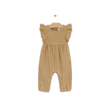 Muslin Frill Long Romper
