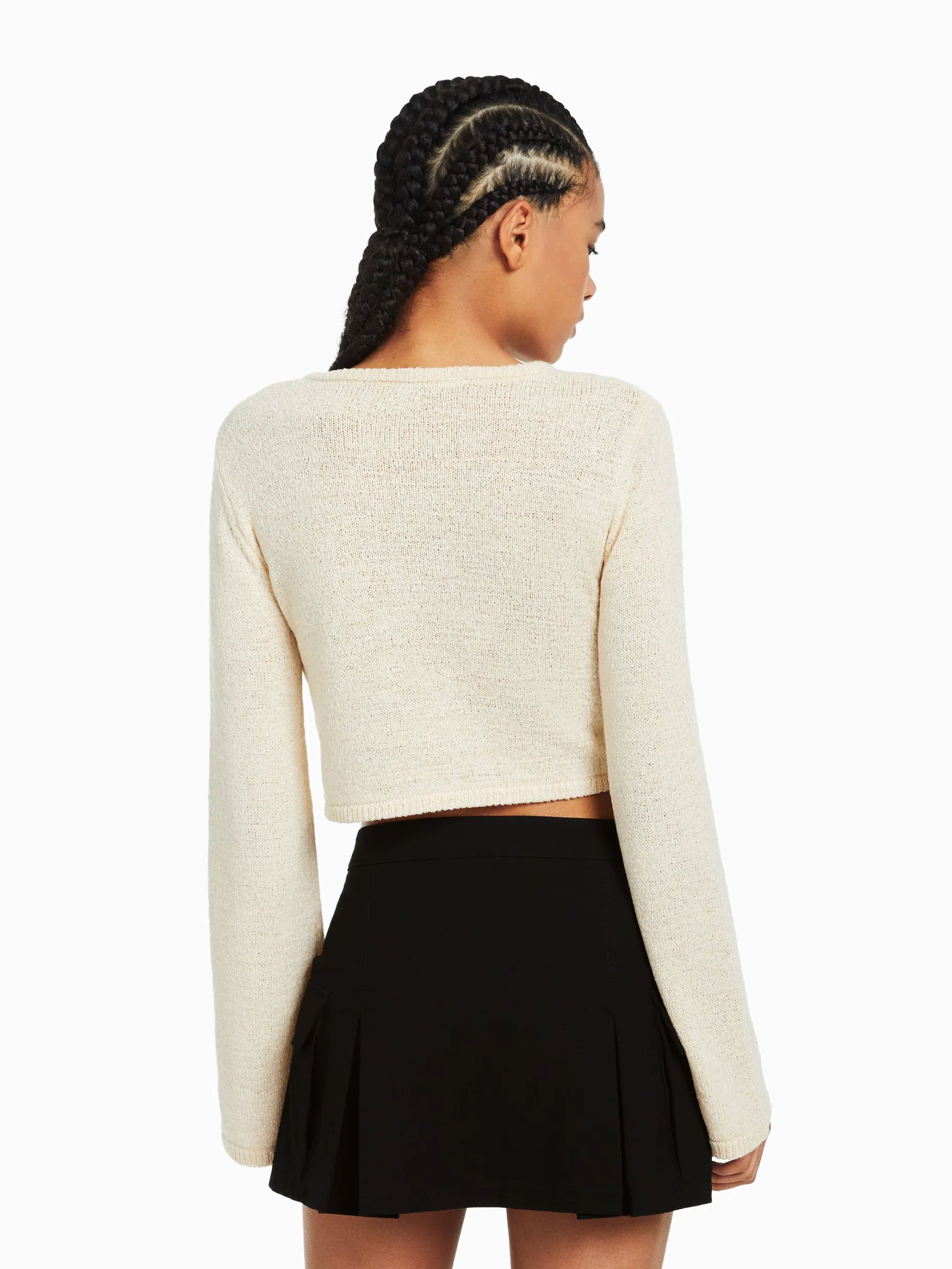 Tailored cargo mini skirt with pockets