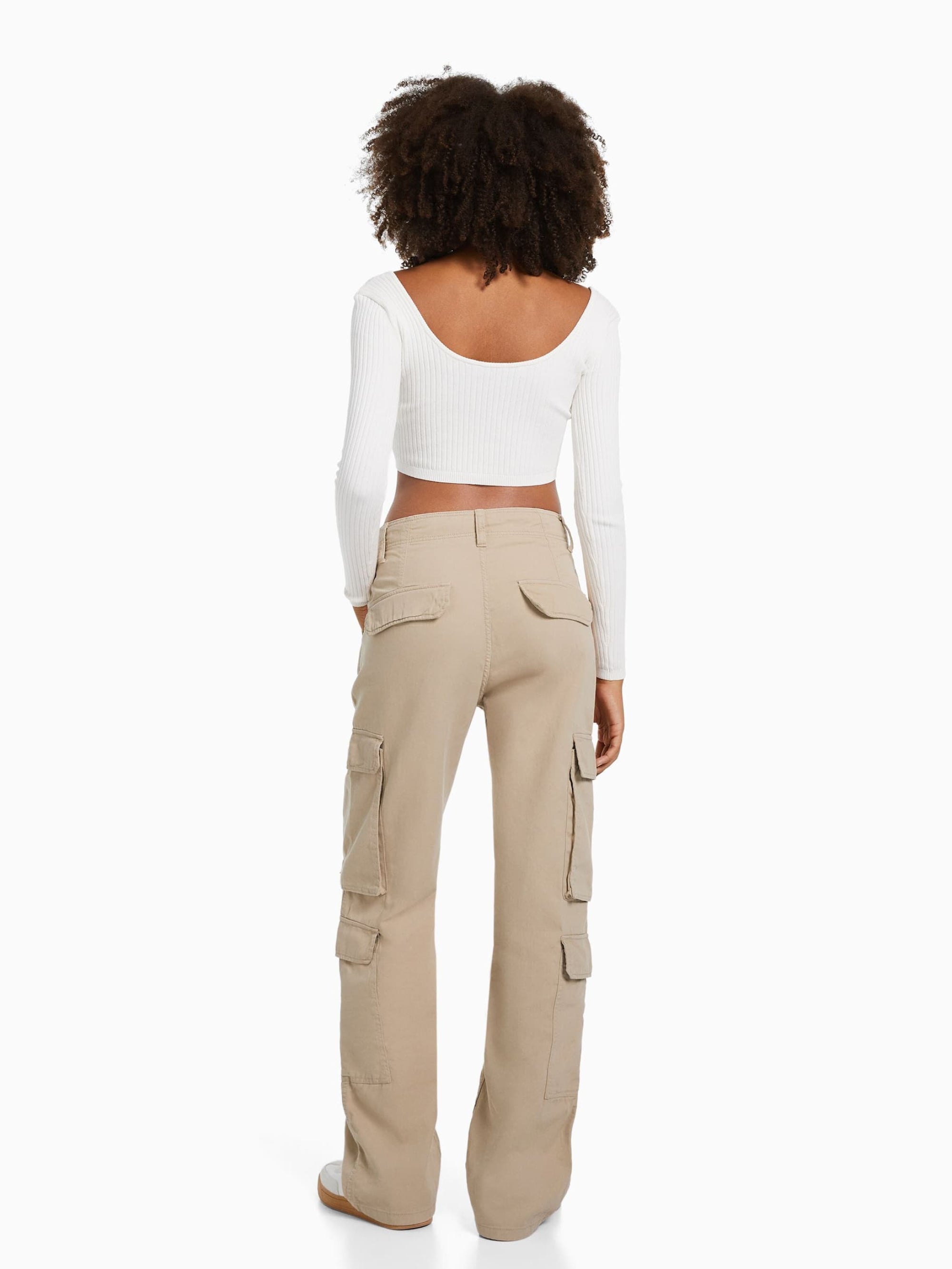 Adjustable multi-pocket twill cargo pants