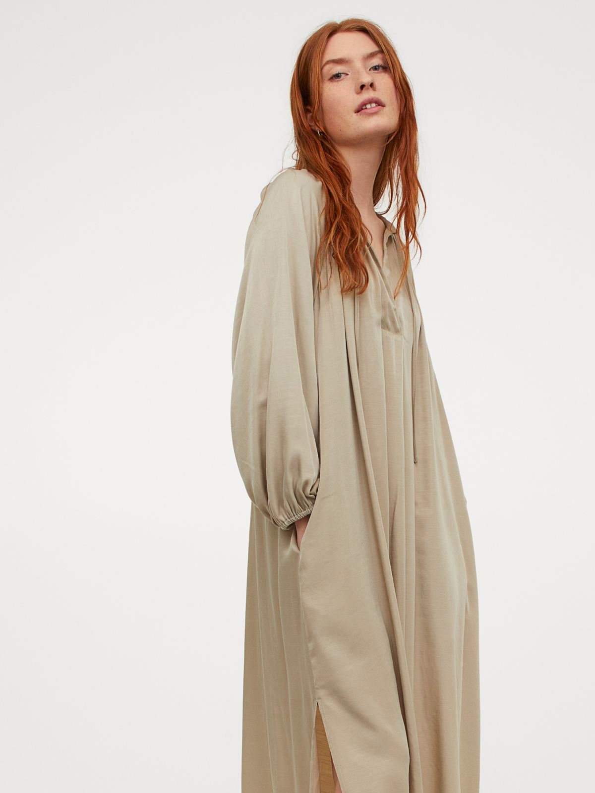 Long-sleeve Maxi Dress