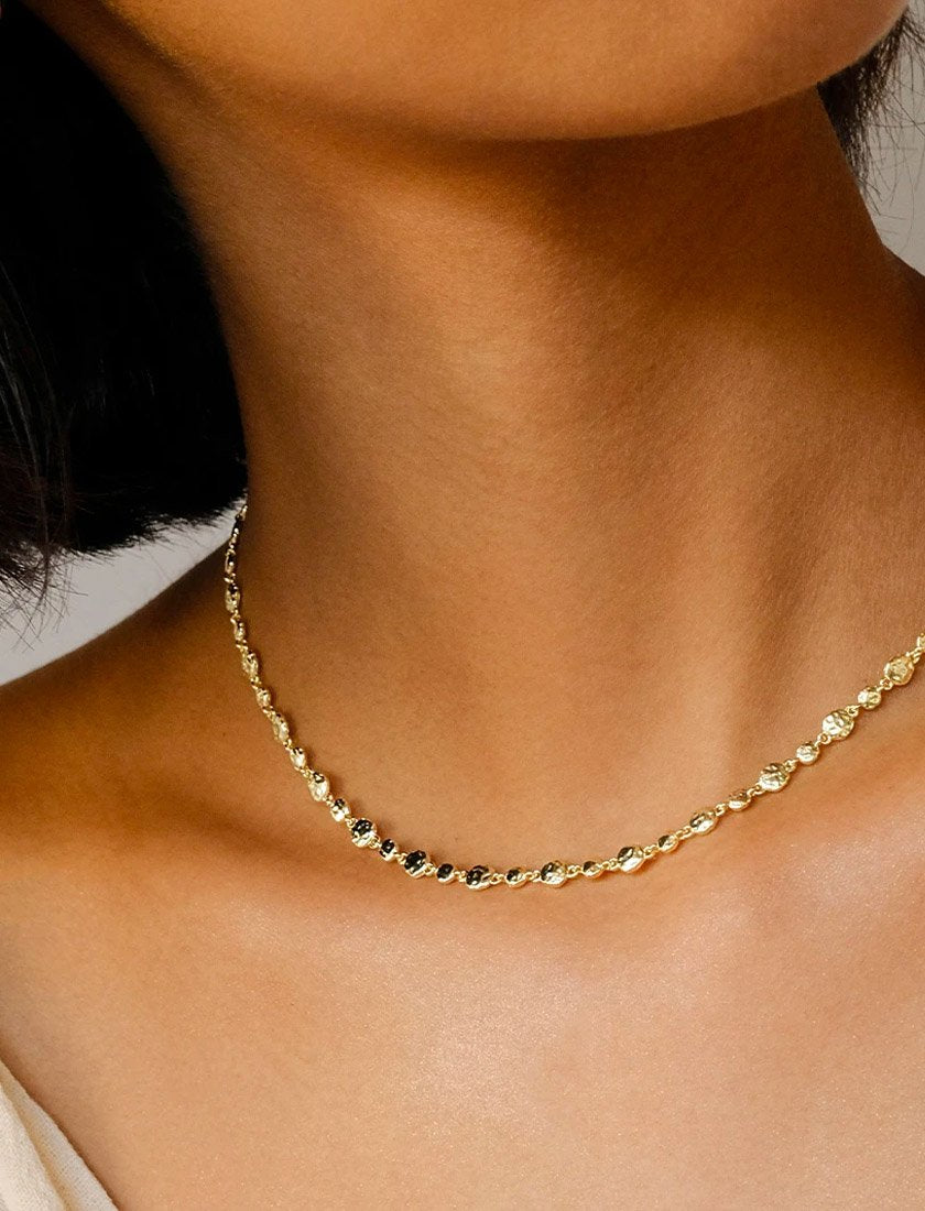 Pink Pearl Choker in Rose Gold Vermeil