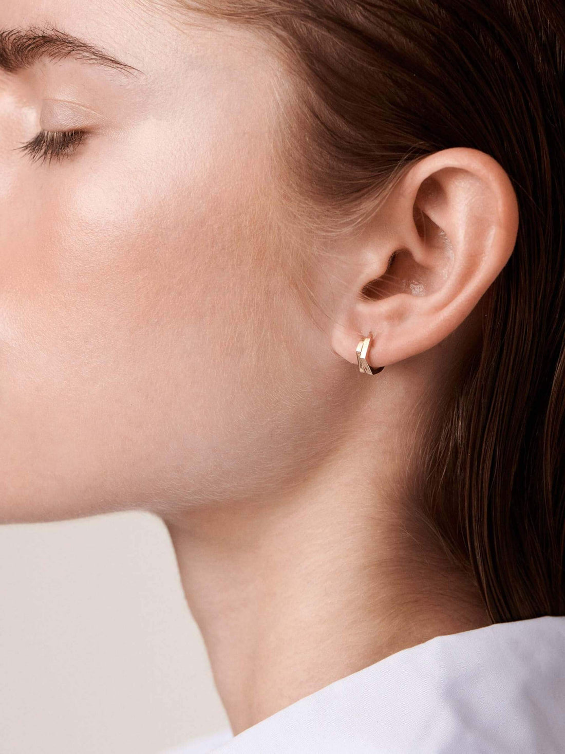 Rose-Tinted Angle Earrings