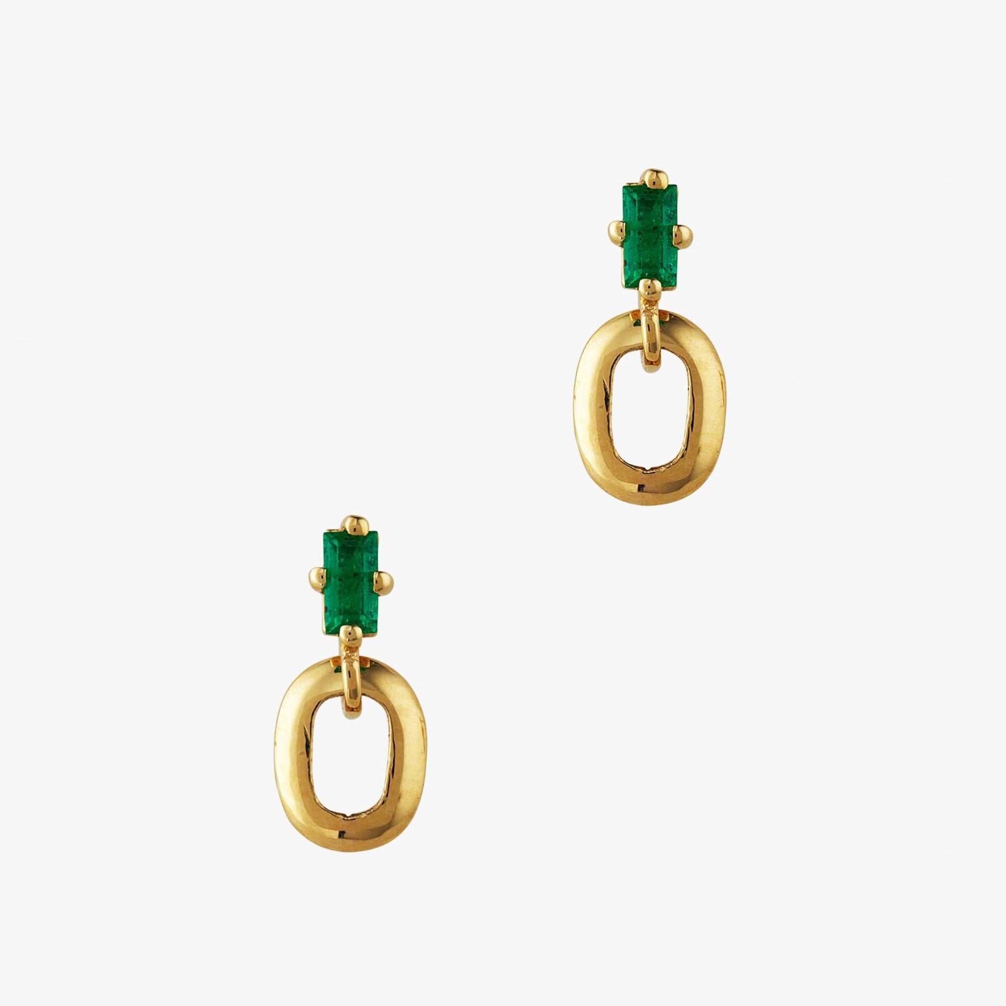 Emerald Gem Earrings