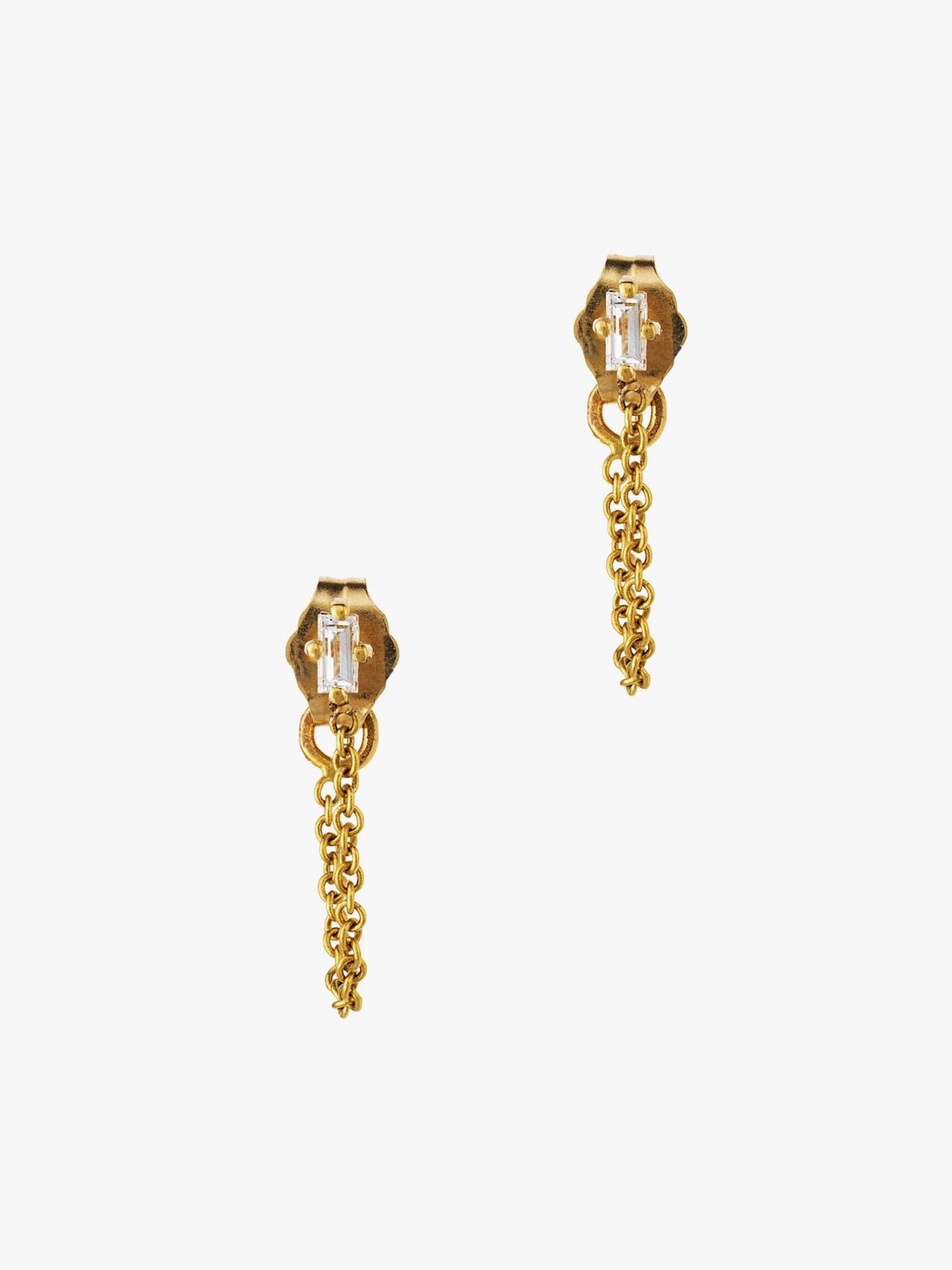 Diamond Chain Earrings