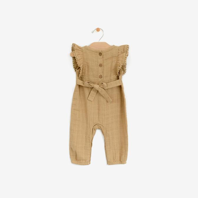 Muslin Frill Long Romper