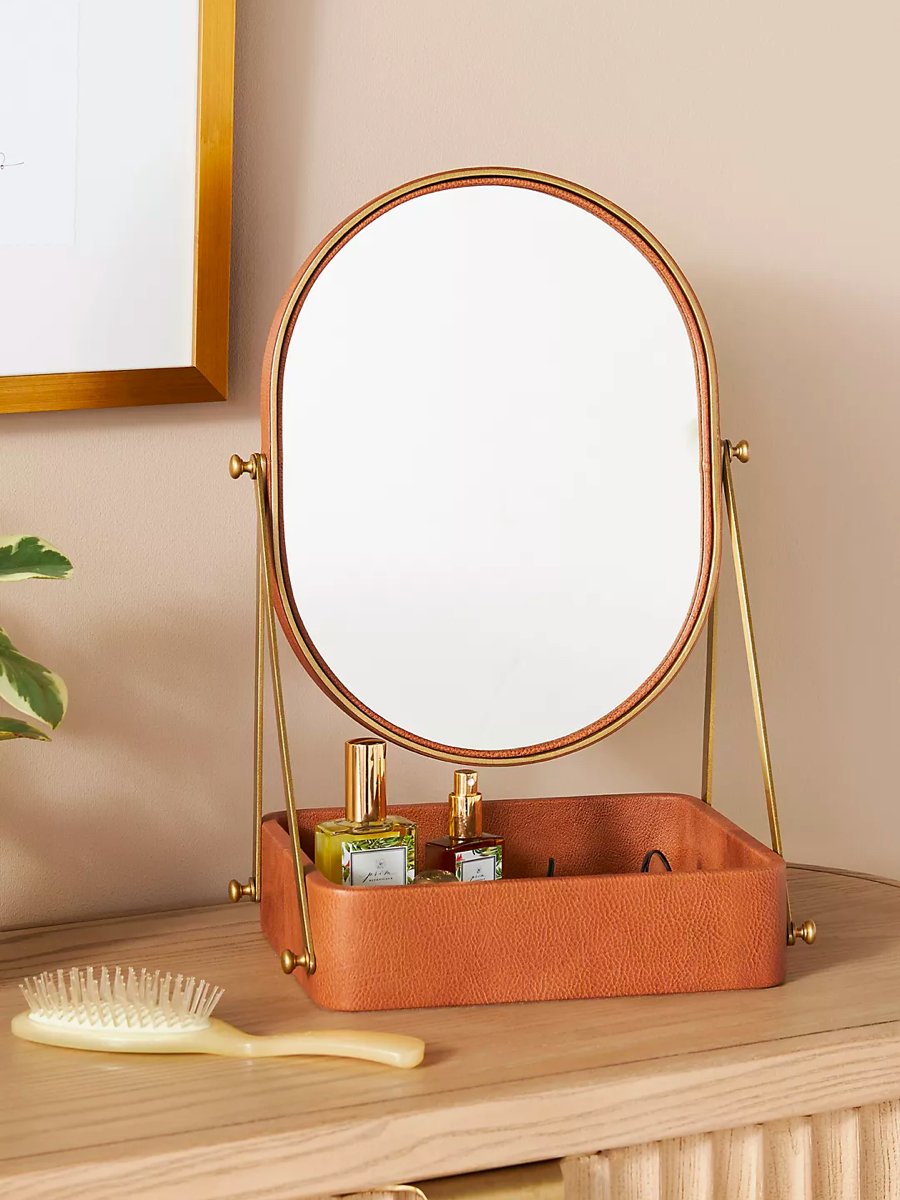 Oval Tabletop Mirror